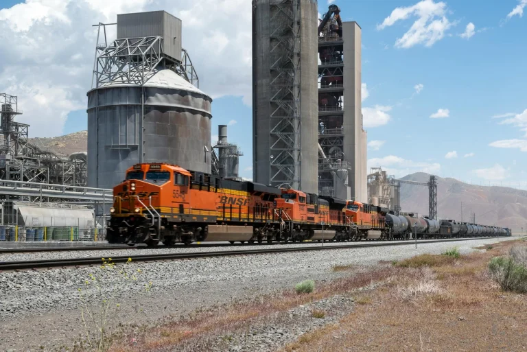 Train Tracks Factory Building